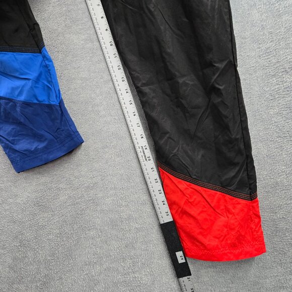 Puma Men Activewear Pants M Black Nylon Colorblock Windbreaker BMW Logo Zipper - Picture 4 of 11